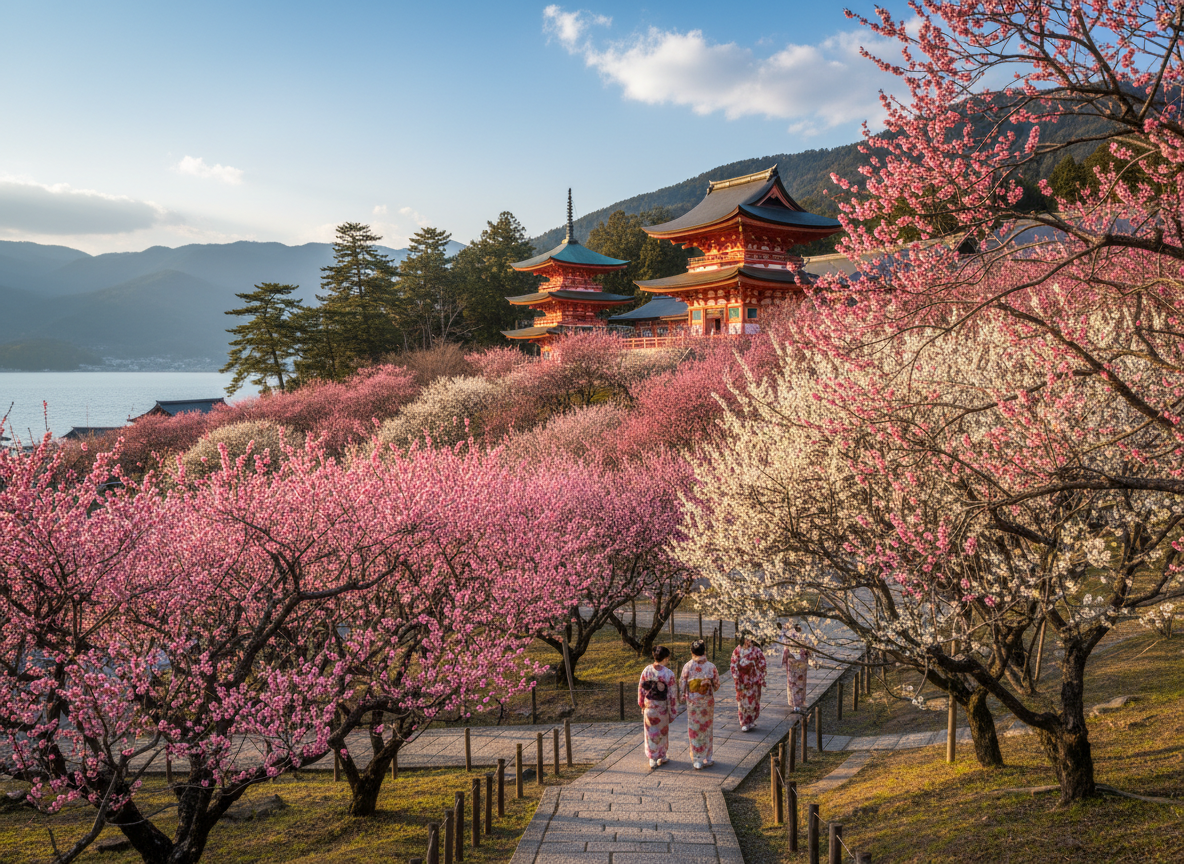 海津市の梅の花まつり・海津天満宮
